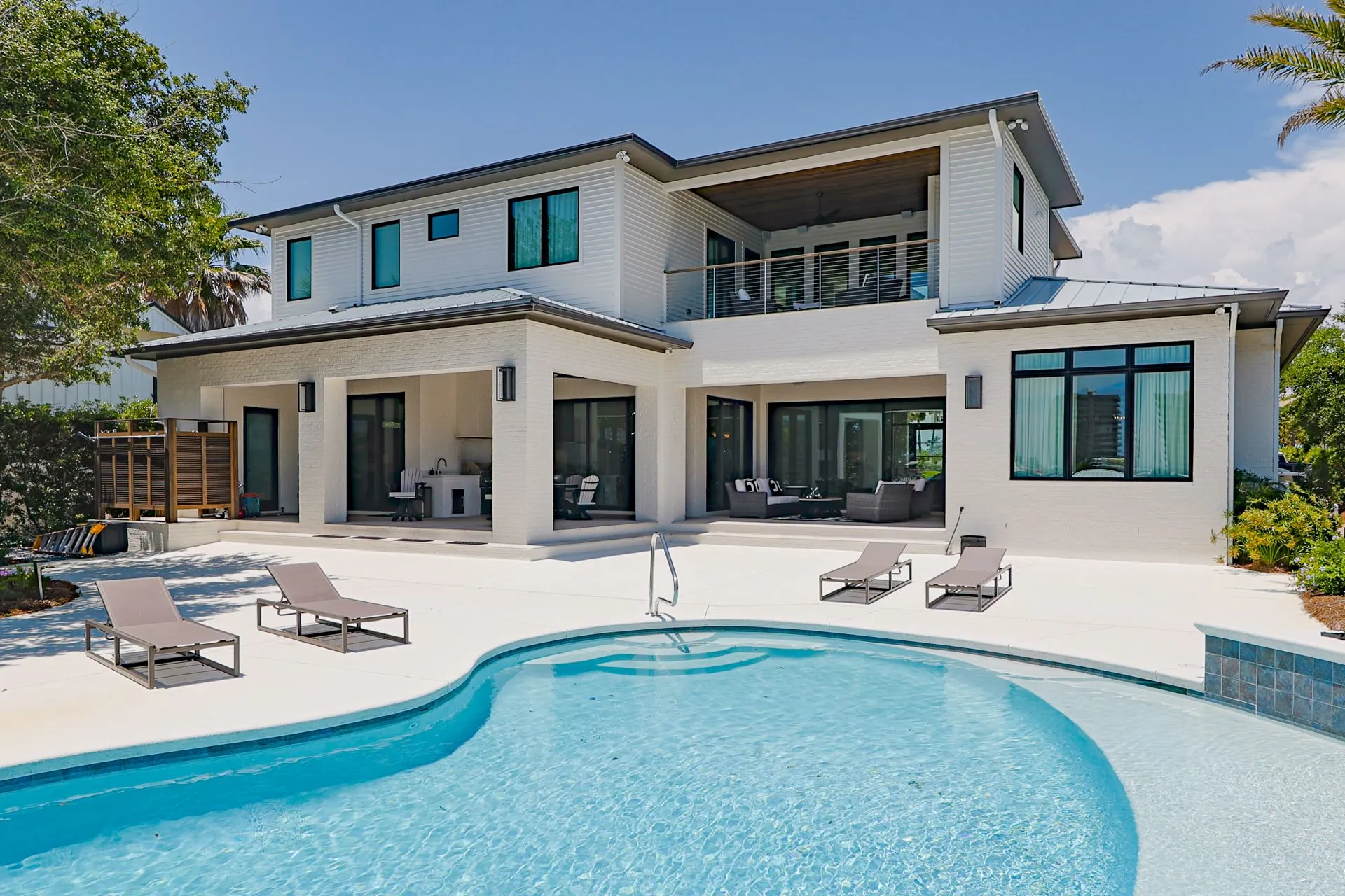 Florida Modern Coastal Villa exterior