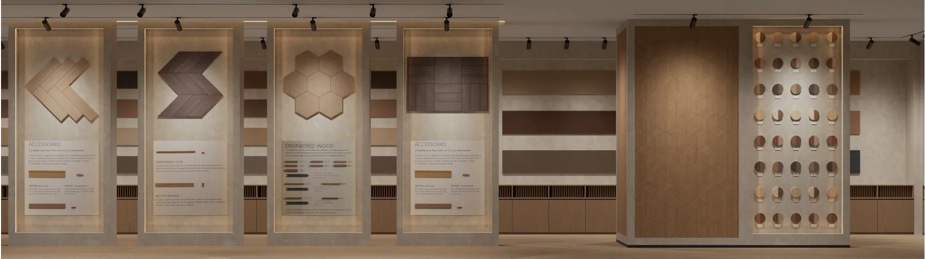 Flooring & Decking — Parquet Pattern Display