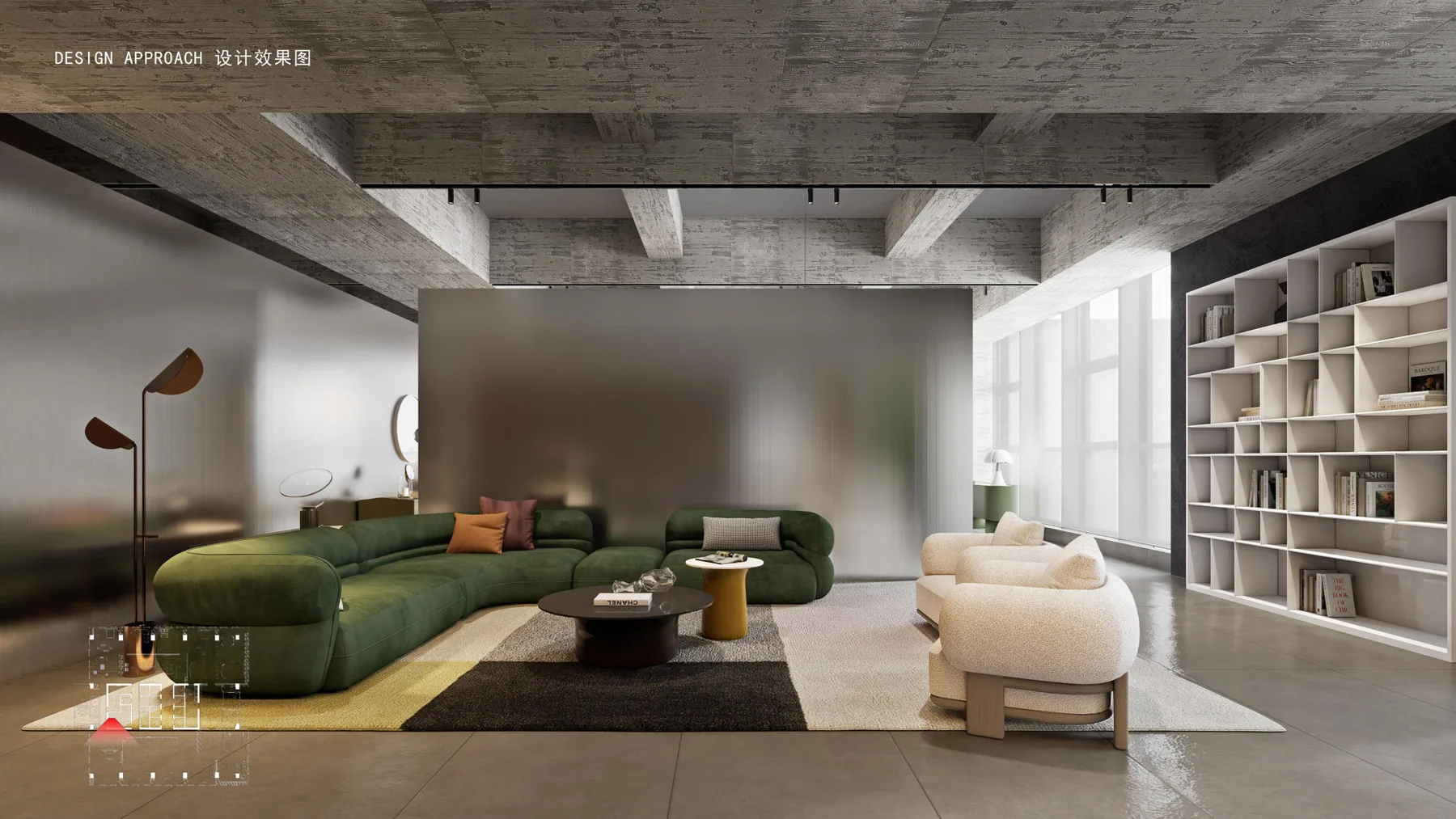 Furniture — Green Modular Sofa