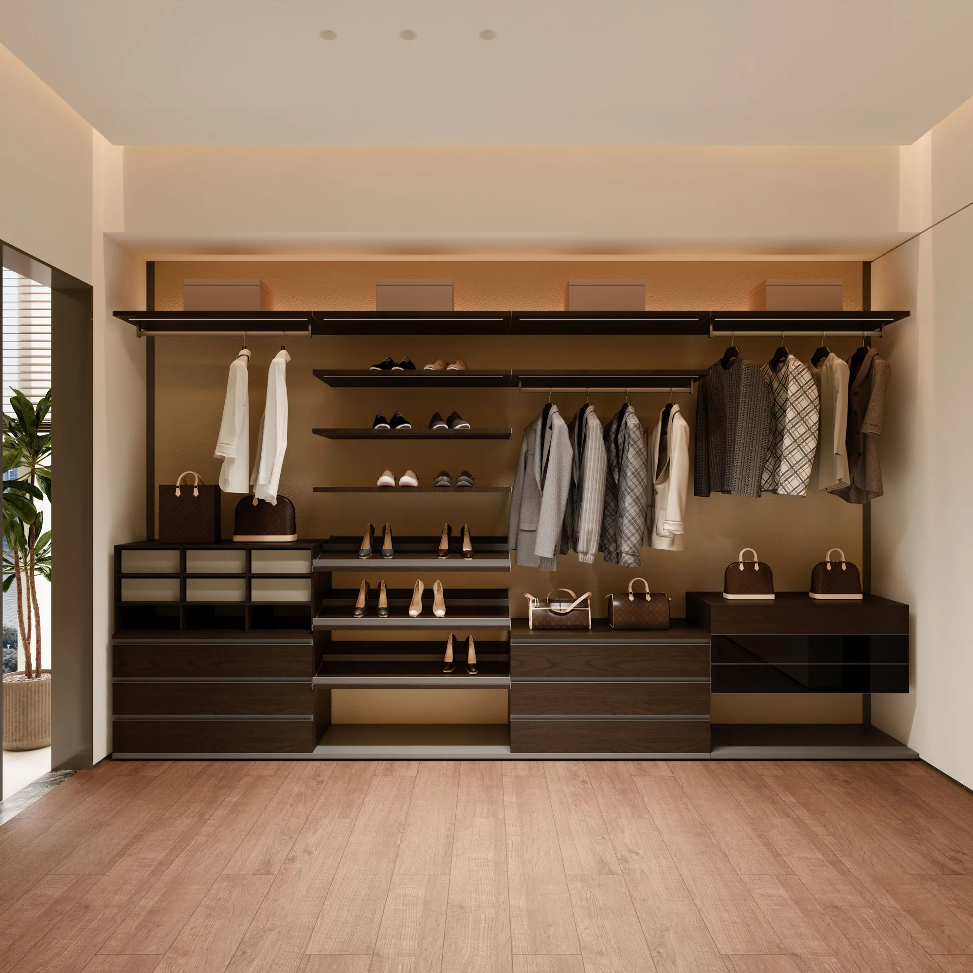 Kitchen — Walk-In Closet System